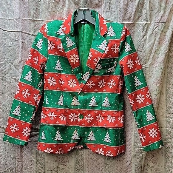 Suitmeister Christmas blazer size Youth L - Picture 1 of 7